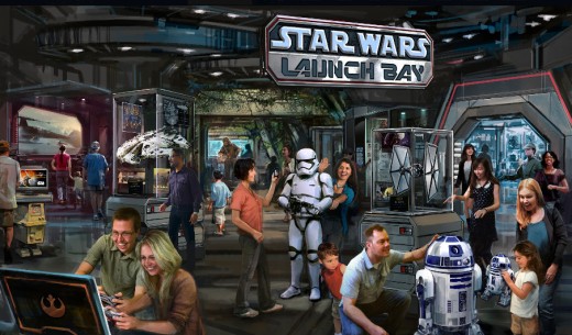 Artist's concept of Star Wars Launch Bay (c) Disney