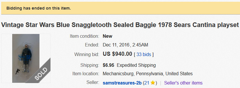 mint condition snaggletooth