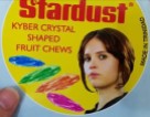 stickers of "Stardust Kyber Crystal-Shaped Fruit Chews" by Matthew Leotaud